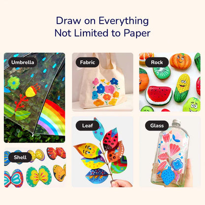 Mideer - Acrylic Markers - Ultra - Soft Nib - 12 Colours