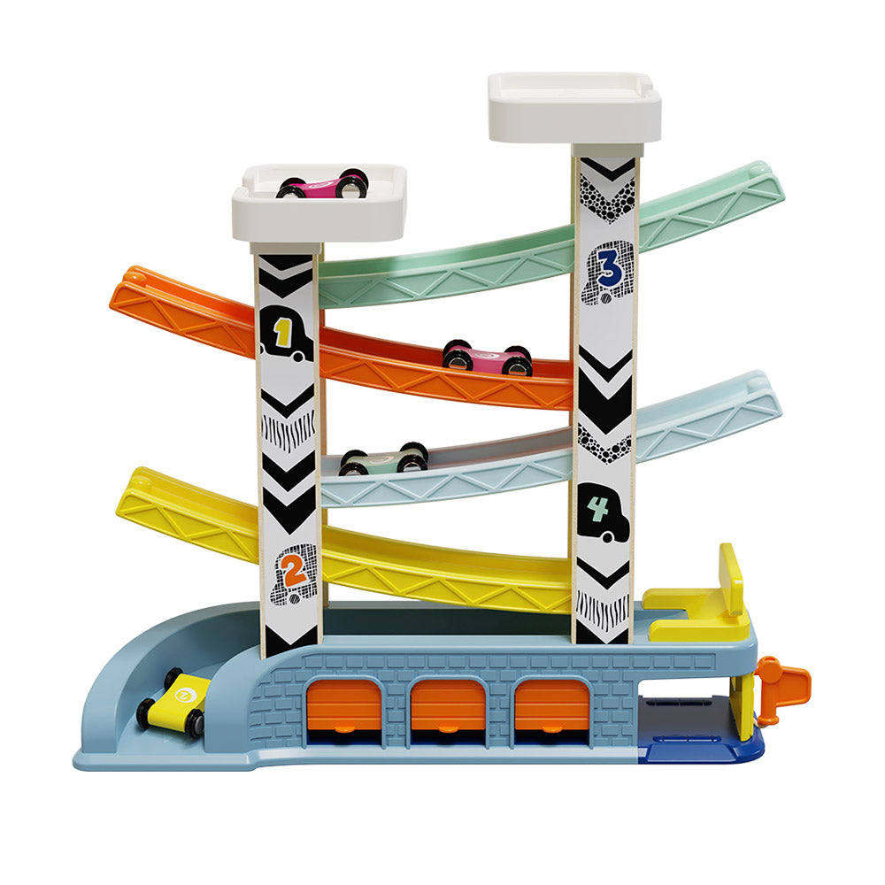TopBright - Car Race Ramp Activty Toy with 4 Cars