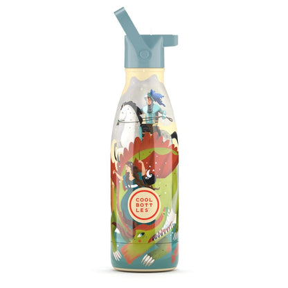 Cool Bottles - Kids Triple-Insulated Water Bottle - Knight Legends 350ml