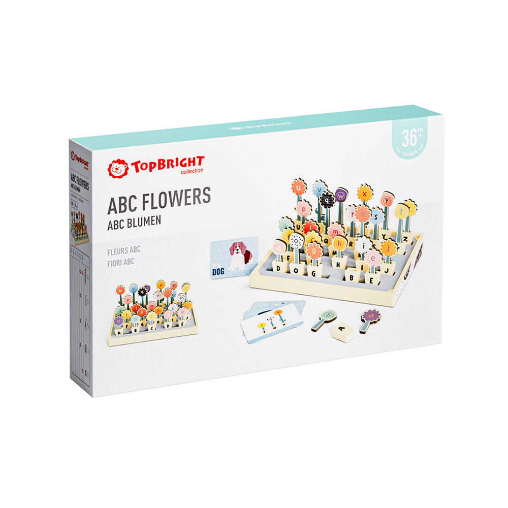 TopBright - ABC Flowers Spelling & Vocabulary Game with Activity Cards