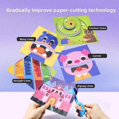 Mideer - Beginner Level Let's Cut Paper Arts & Crafts Set