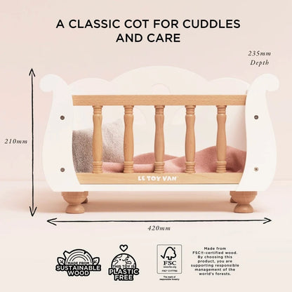 Le Toy Van - Dolls Wooden Cot