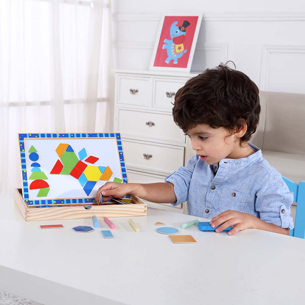 TookyToy Magnetic Shapes Puzzle Set