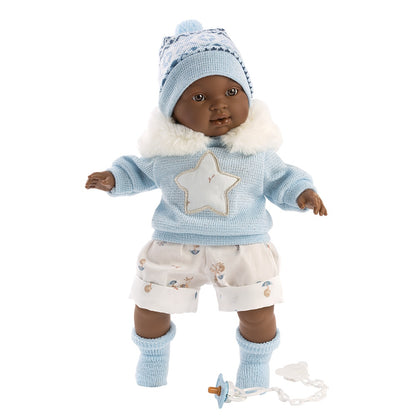 Llorens - Baby Boy Doll with Crying Mechanism, Clothing & Accessories: Sirham - 38cm