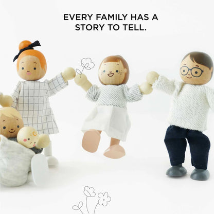 Le Toy Van - Wooden Dolls House Family Set - 7pcs