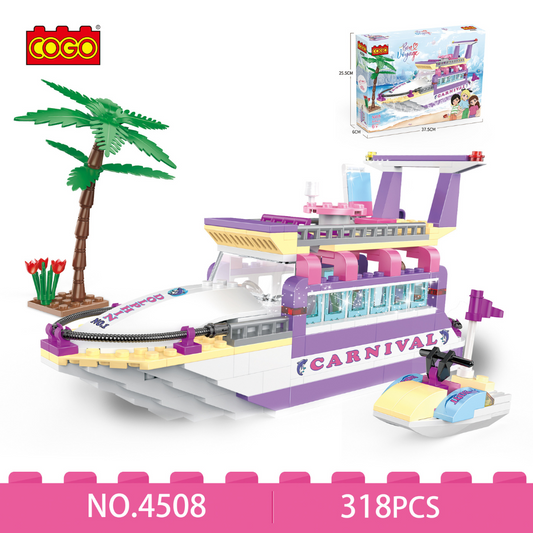 Cogo - Building Block Set - Dream Yacht - 318 Pieces
