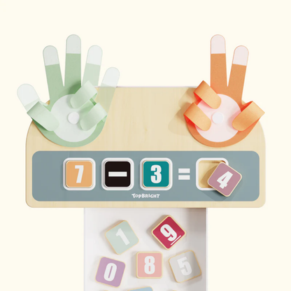 TopBright - Montessori Finger Counting Hand Math Toy - 44 Pieces