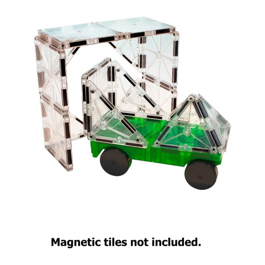 Magna-Tiles - Magnetic Construction Set - Cars Expansion set - 2pcs