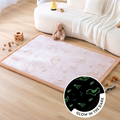 Hakuna Matte - GlowCloud Play Mat Carpet Glow in the Dark - Dinosaurs 170 x 120 x 2.5 cm