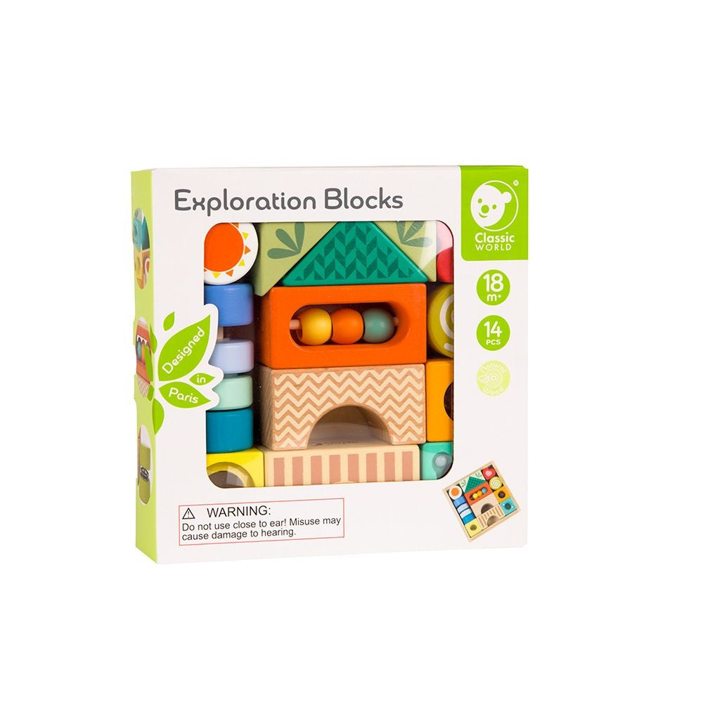 Classic World - Sensory Exploration Blocks - 14pcs
