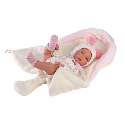 Llorens - Anatomically Correct Baby Girl Doll with Clothing & Sleeping-bag: Bimba - 35cm