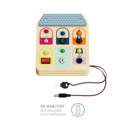 TopBright - Wooden Light Switch Busy Board