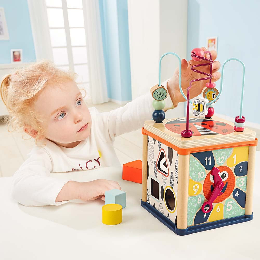 TopBright - 5-in-1 Insect Play Cube: Montessori Activity Toy