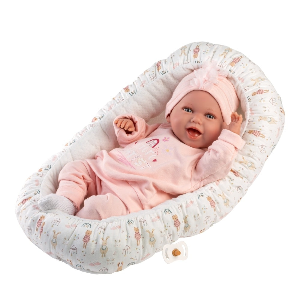 Llorens - Baby Girl Doll with Clothing & Cushion: Mimi - 42cm
