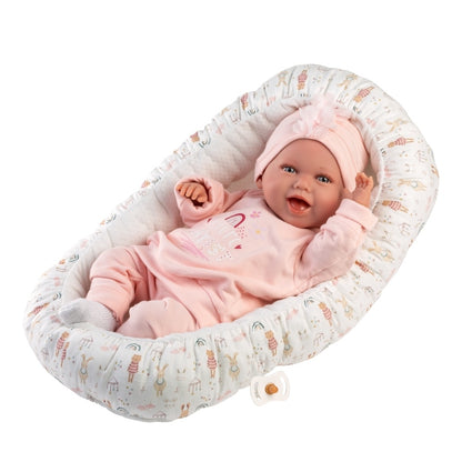 Llorens - Baby Girl Doll with Clothing & Cushion: Mimi - 42cm