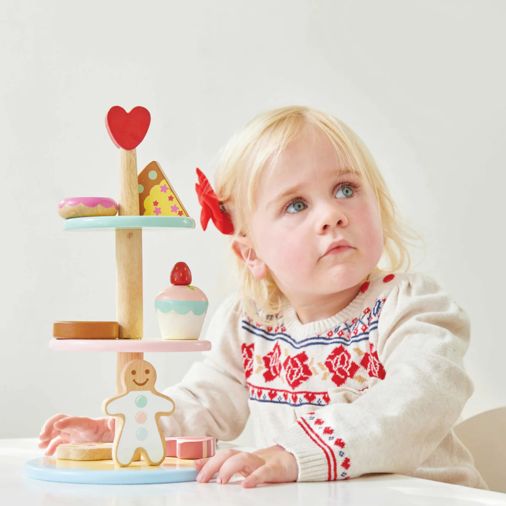 Le Toy Van - Honeybake Three Tier Cake Stand - 8pcs