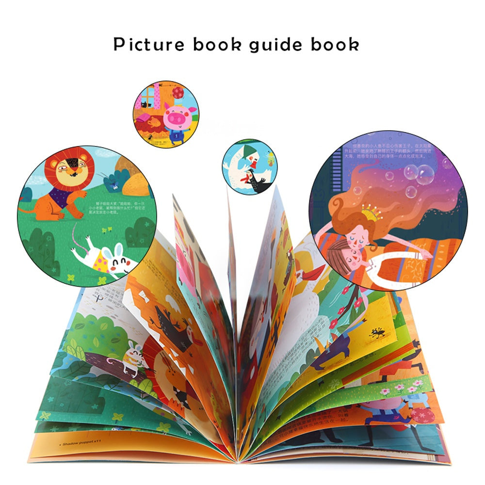 Jar Meló - Children's Fairy Tale Storybook Torch with Shadow Puppets - 5 Stories