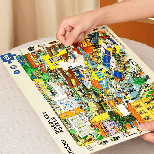 Mideer - Big City Small City Discovery Puzzle: 60 Pieces - Motherhood