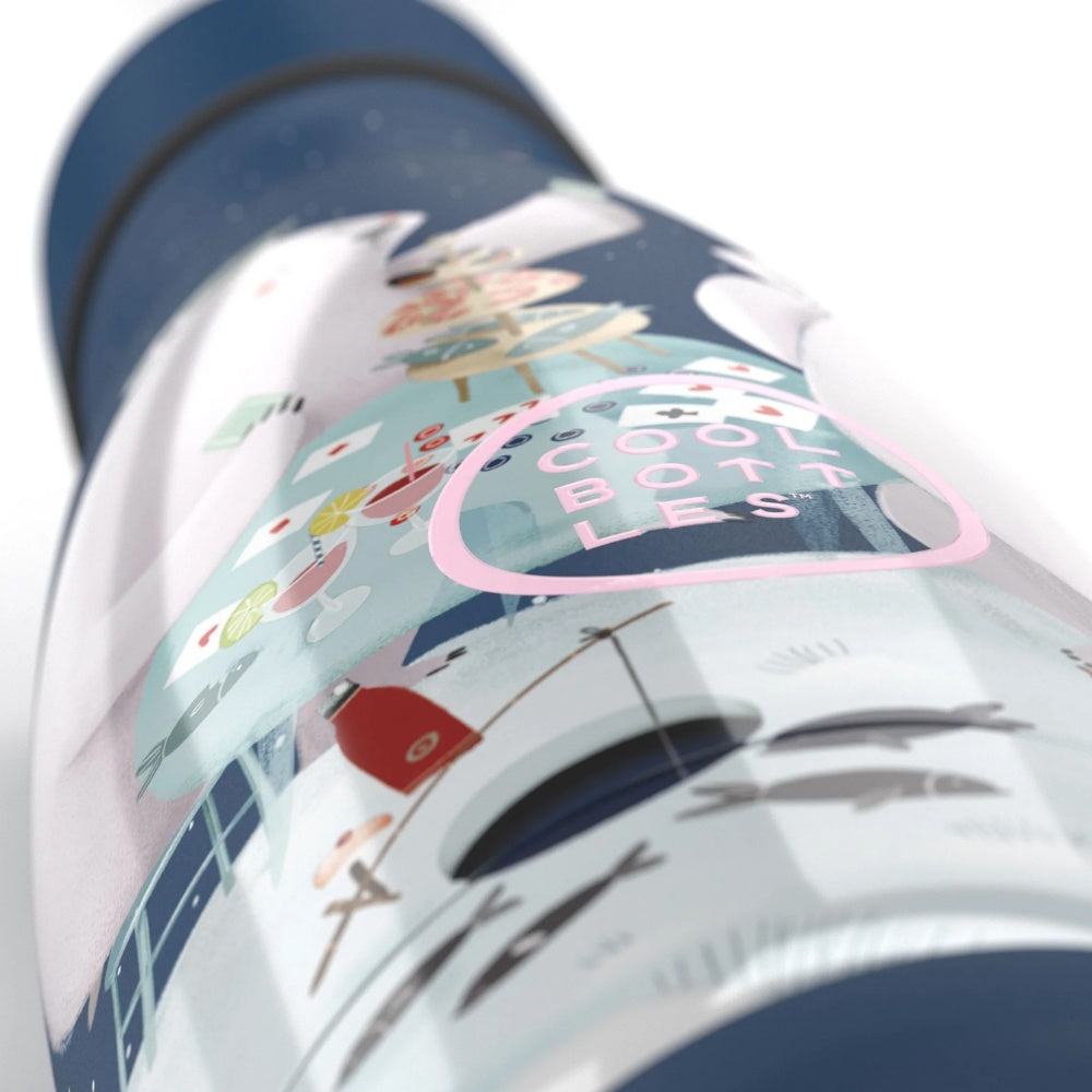 Cool Bottles - Kids Triple-Insulated Water Bottle - Polar Bears 350ml