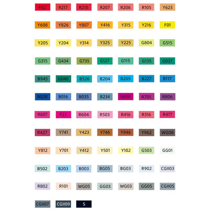 Mideer - Let's Paint - Dual Tip Oily Marker - 80 Colours with Bag