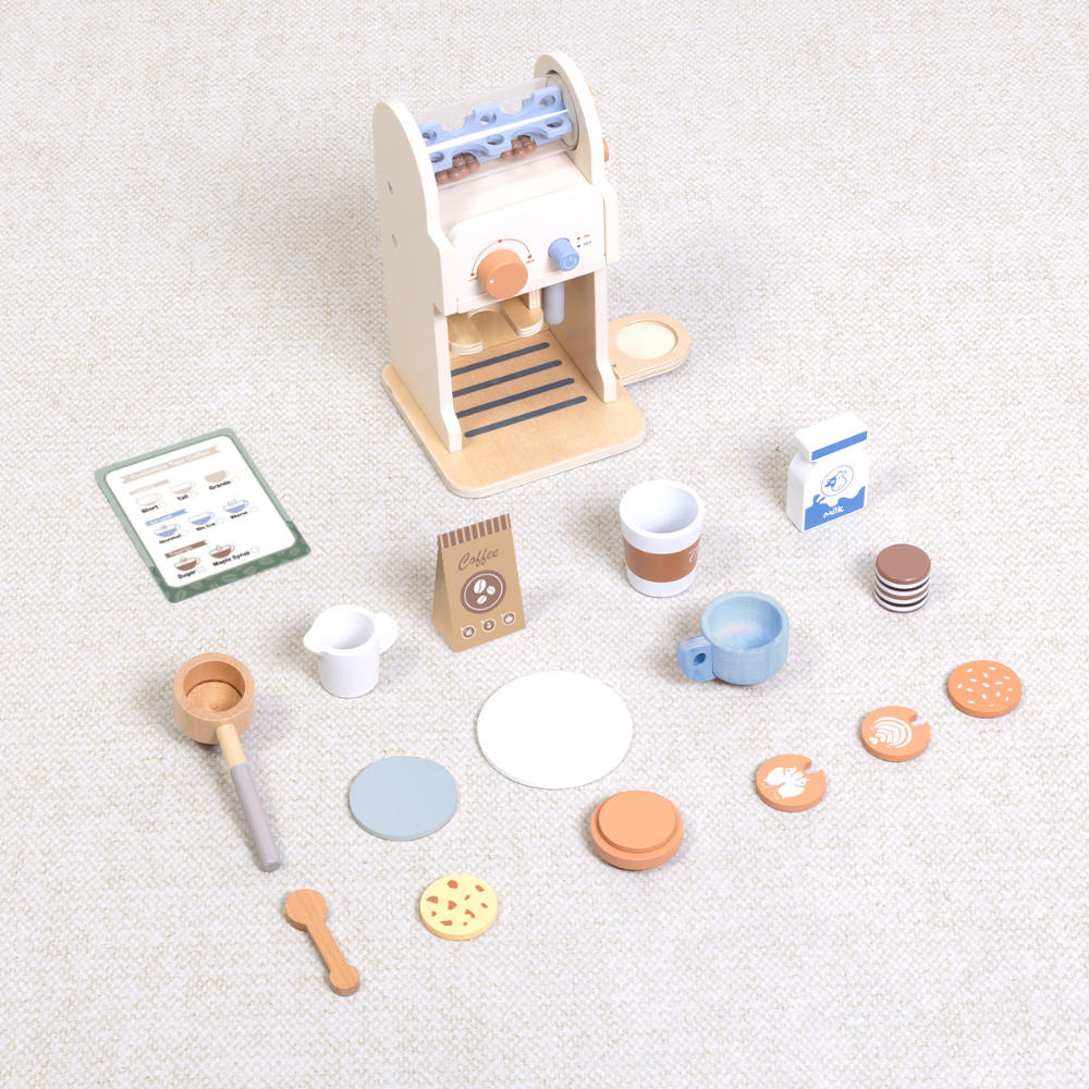 TookyToy - Pretend Play Coffee Machine Toy Set