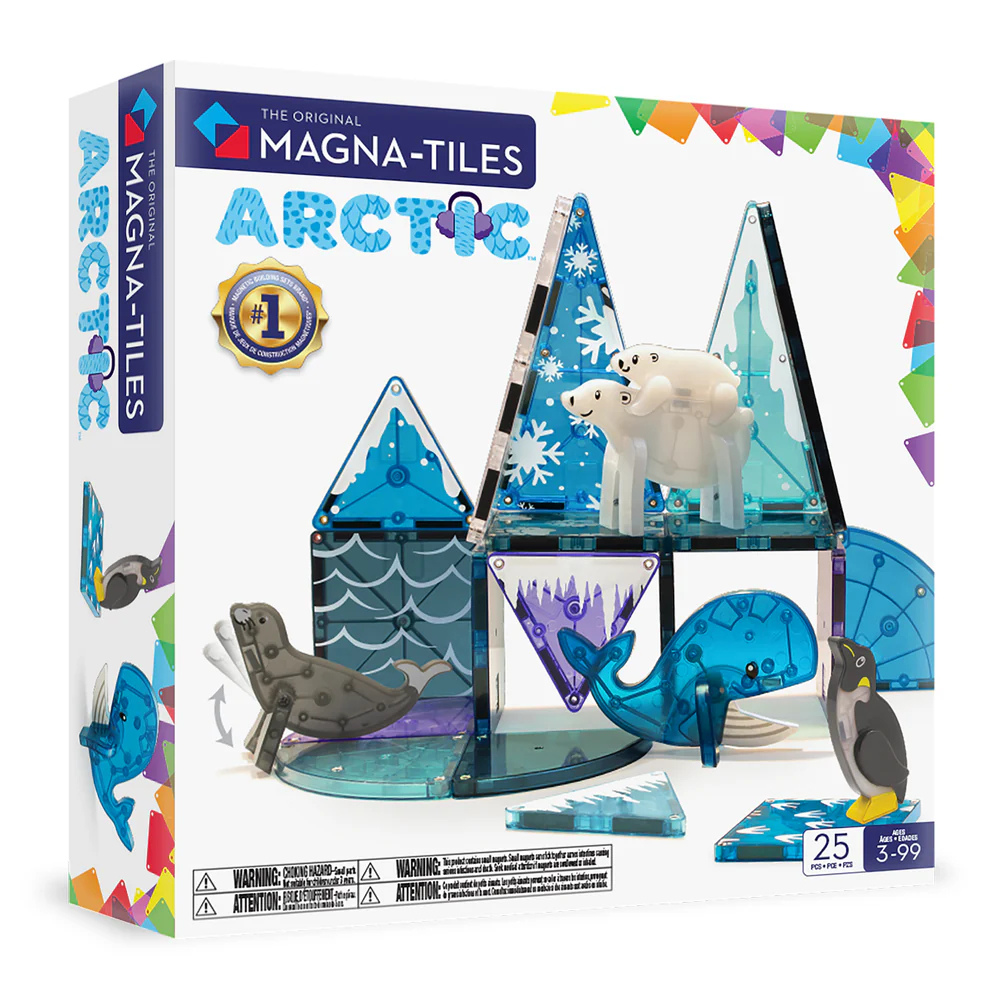 Magna-Tiles - Magnetic Construction Set - Arctic Animals Set - 25pcs