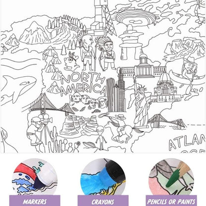 Jar Meló - Super Painter Giant Colouring Poster Pads The World
