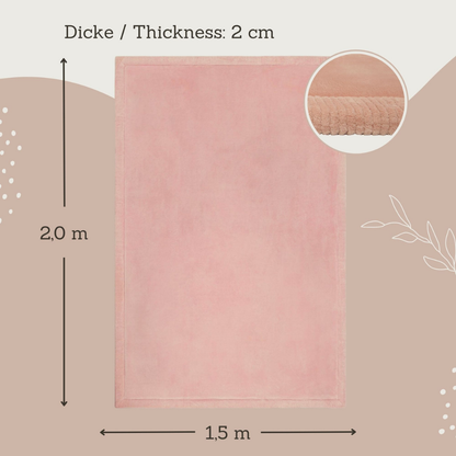 Hakuna Matte - CloudSoft Play Mat Carpet - Pink 200 x 150 x 2.5 cm