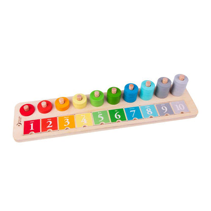 Classic World - Count & Match - Counting Stacker - 65pcs