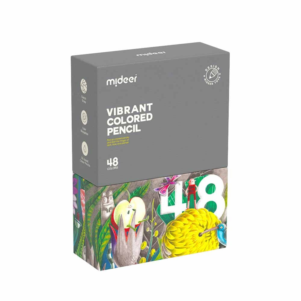 Mideer - Vibrant Coloured Pencil - 48 Colours