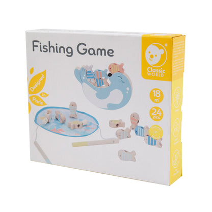 Classic World - Wooden Magnetic Fishing & Stacking Game