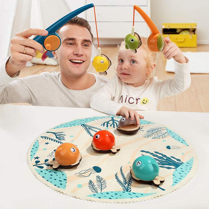 TopBright - Montessori Wooden Fishing Game - Kids Fine Motor Toy