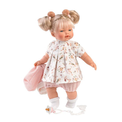 Llorens - Baby Girl Doll with Crying Mechanism, Clothing & Accessories: Roberta - 33cm