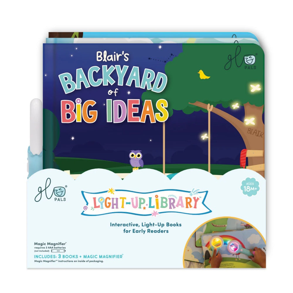 Glo Pals - Light Up Book 3-Pack - Pippa, Blair, and Alex (Dino, Weather, and Backyard)