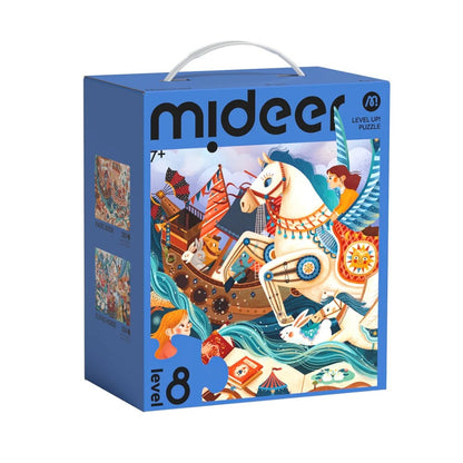 Mideer - Level Up Jigsaw Puzzle for Kids - 2-in-1 - Level 8 Fairytale Land