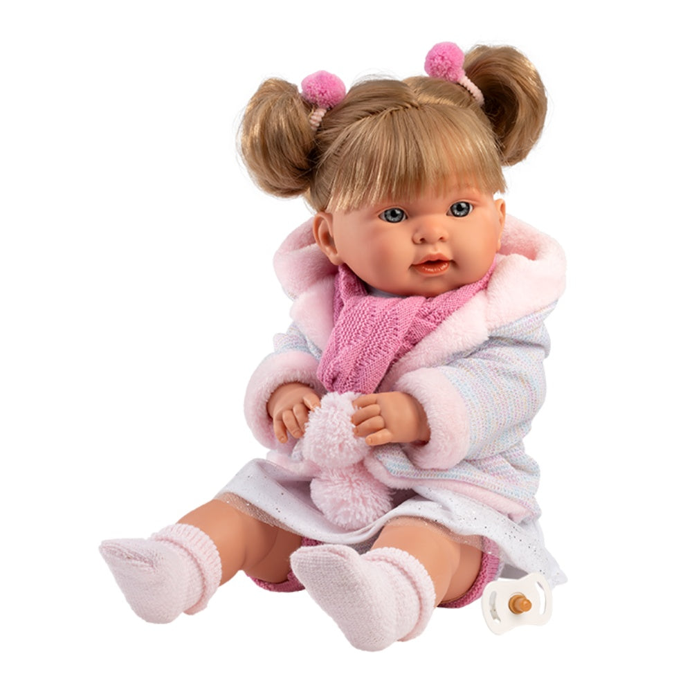 Llorens - Baby Girl Doll with Crying Mechanism & Clothing: Alexandra - 42cm