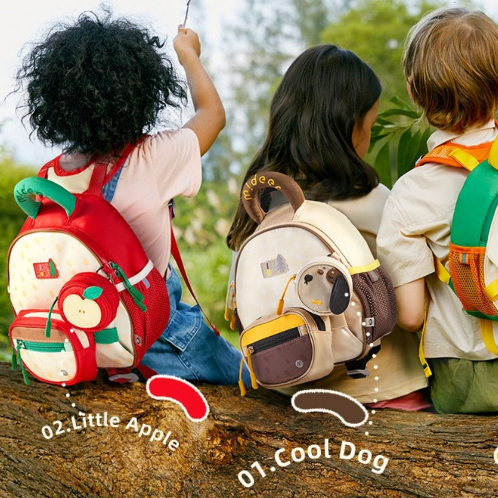 Mideer - 3-in-1 Kids Outing Backpack with Anti-Lost Whistle - Drowsy Doggie