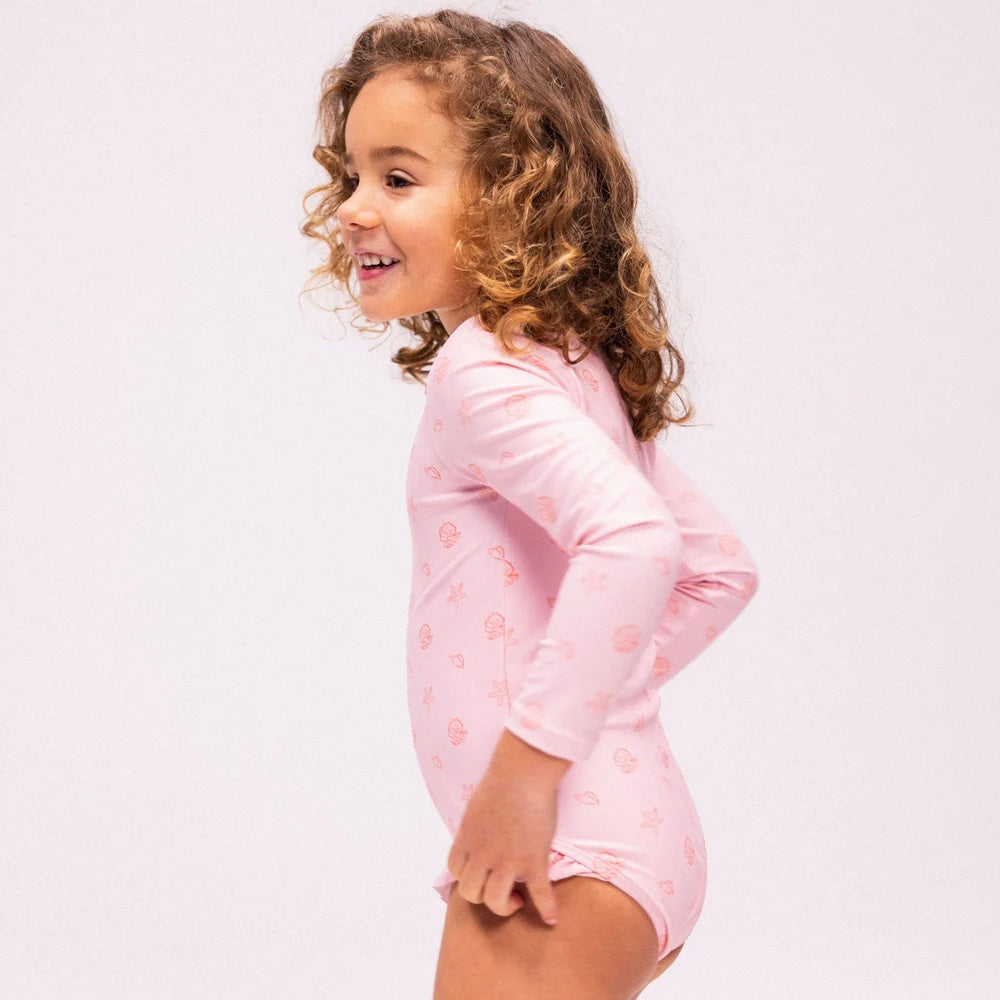 Swim Essentials - Girls Rashguard - Shell Tastic