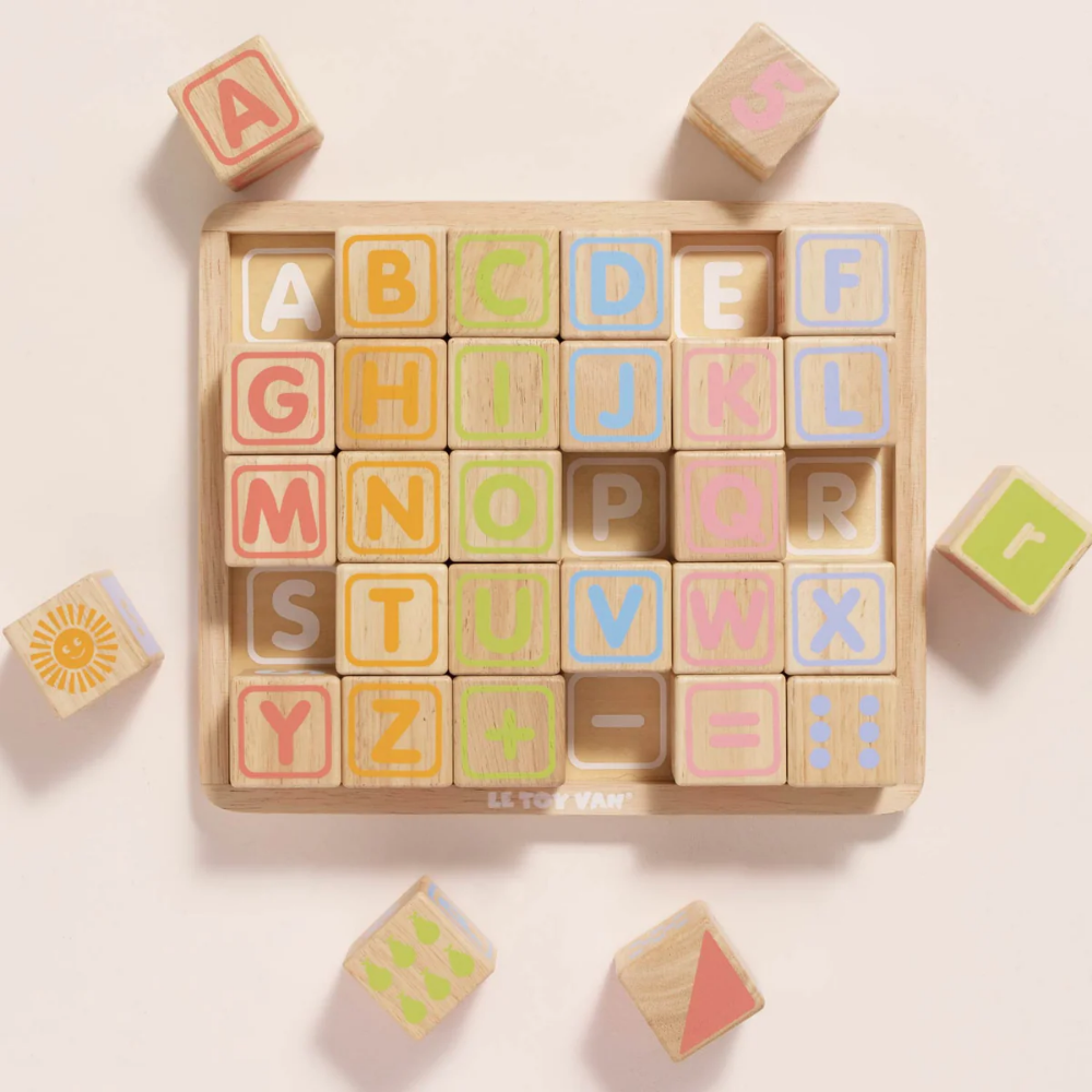 Le Toy Van - ABC Learning Wooden Blocks - 30pcs
