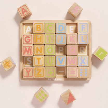 Le Toy Van - ABC Learning Wooden Blocks - 30pcs
