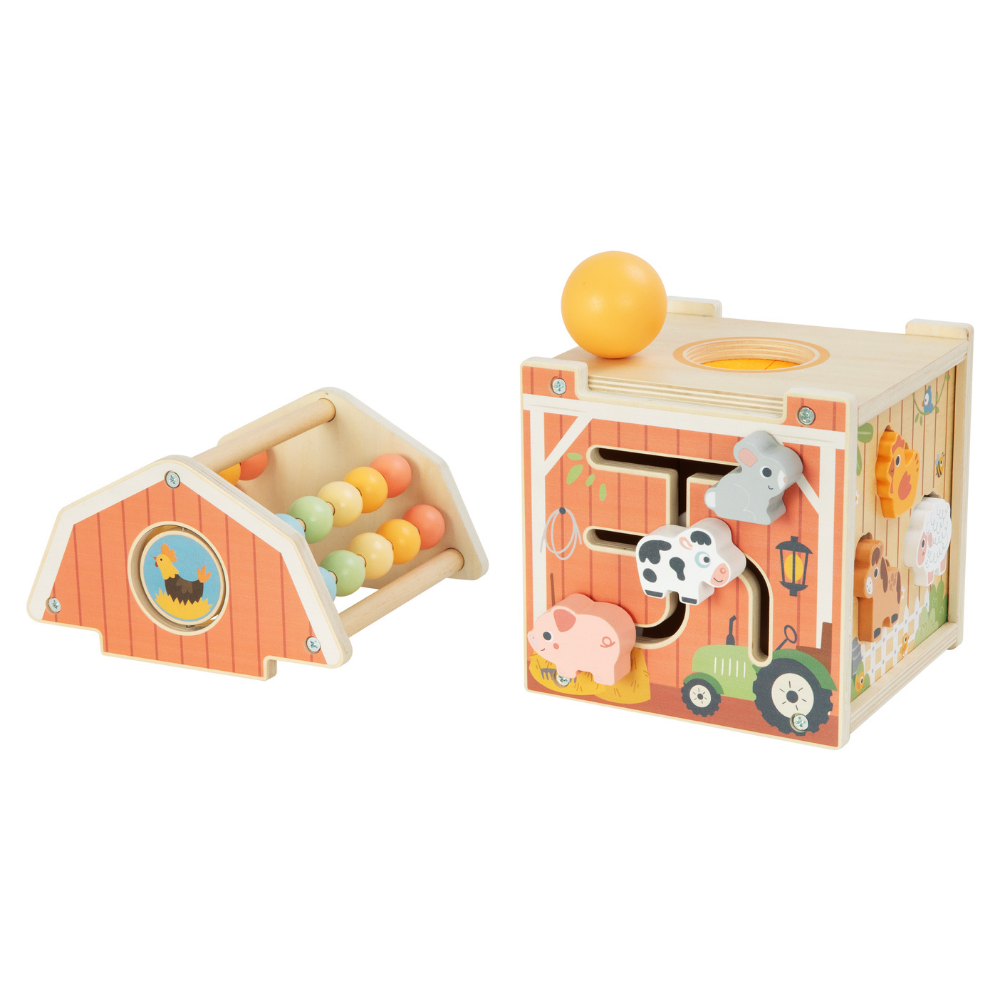 TookyToy - Farmyard Play Cube Activity Toy