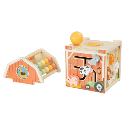TookyToy - Farmyard Play Cube Activity Toy