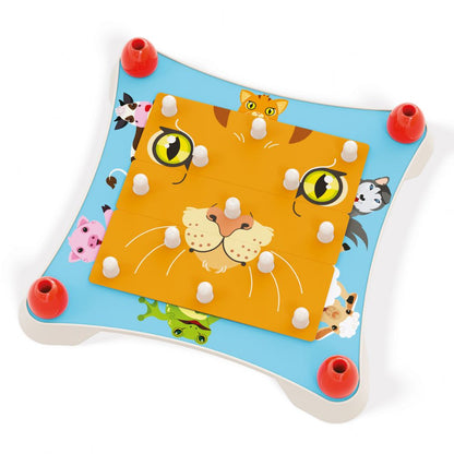 Quercetti - Guess the Animal Faces Puzzle - Memory & Recognition Game for Toddlers