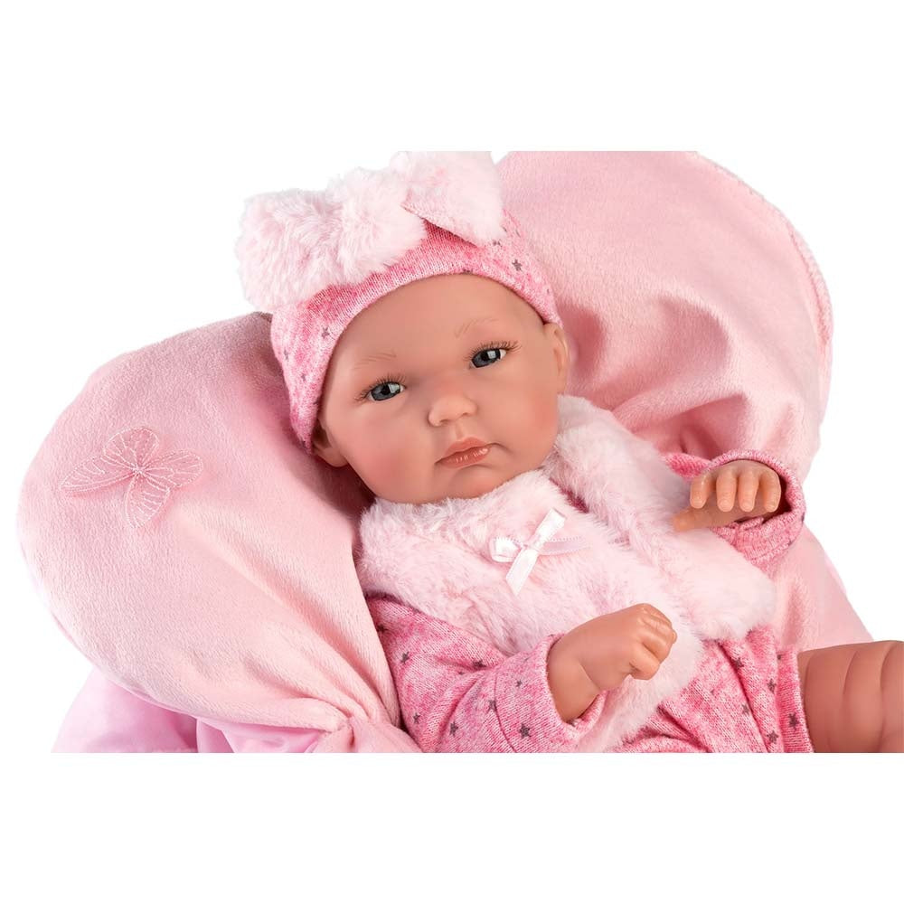 Llorens - Anatomically Correct Baby Girl Doll with Clothing & Cushion: Bimba - 35cm