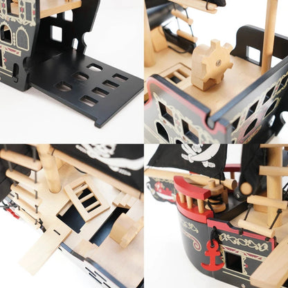 Le Toy Van - Barbarossa Wooden Pirate Ship & Characters