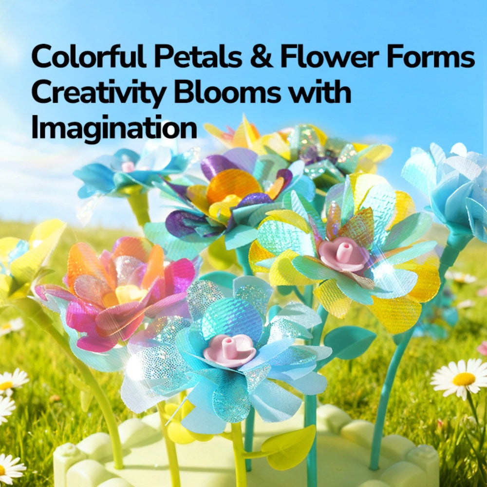 Mideer - Click and Bloom: DIY Fabric Flower Making Kit for Kids
