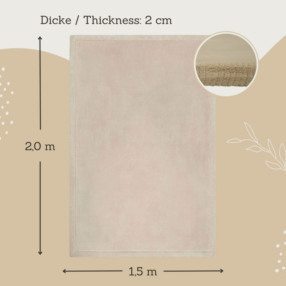 Hakuna Matte - CloudSoft Play Mat Carpet - Beige 200 x 150 x 2.5 cm