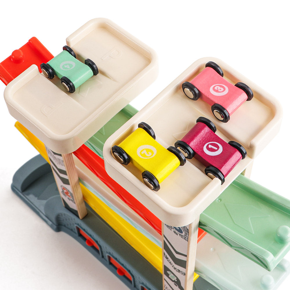 TopBright - Car Race Ramp Activty Toy with 4 Cars