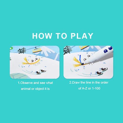 Mideer - Dot-to-Dot Wipe Clean Activity Cards - Reusable Connect the Dots for Kids