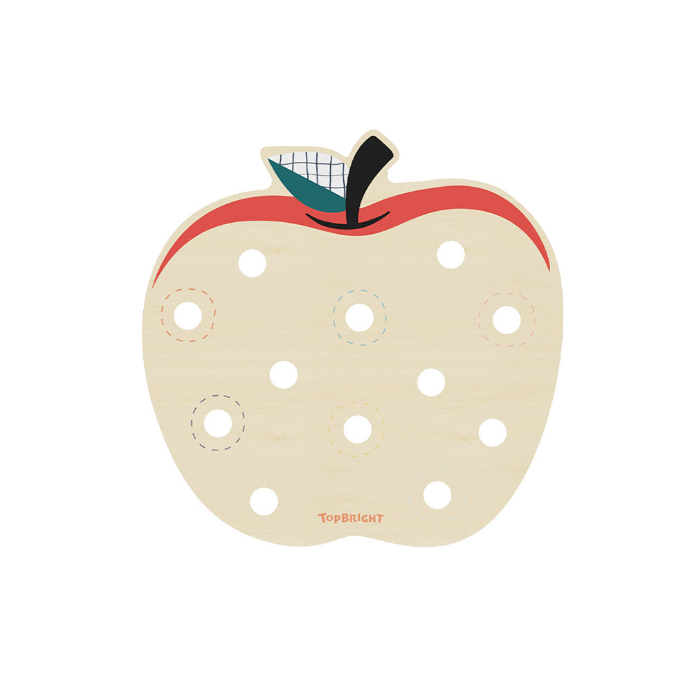 TopBright - Apple Worms Fine Motor Game with Activity Cards